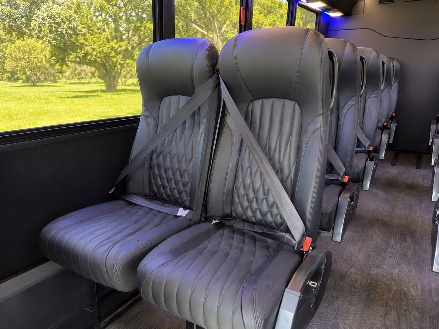 15 passenger minibus interior