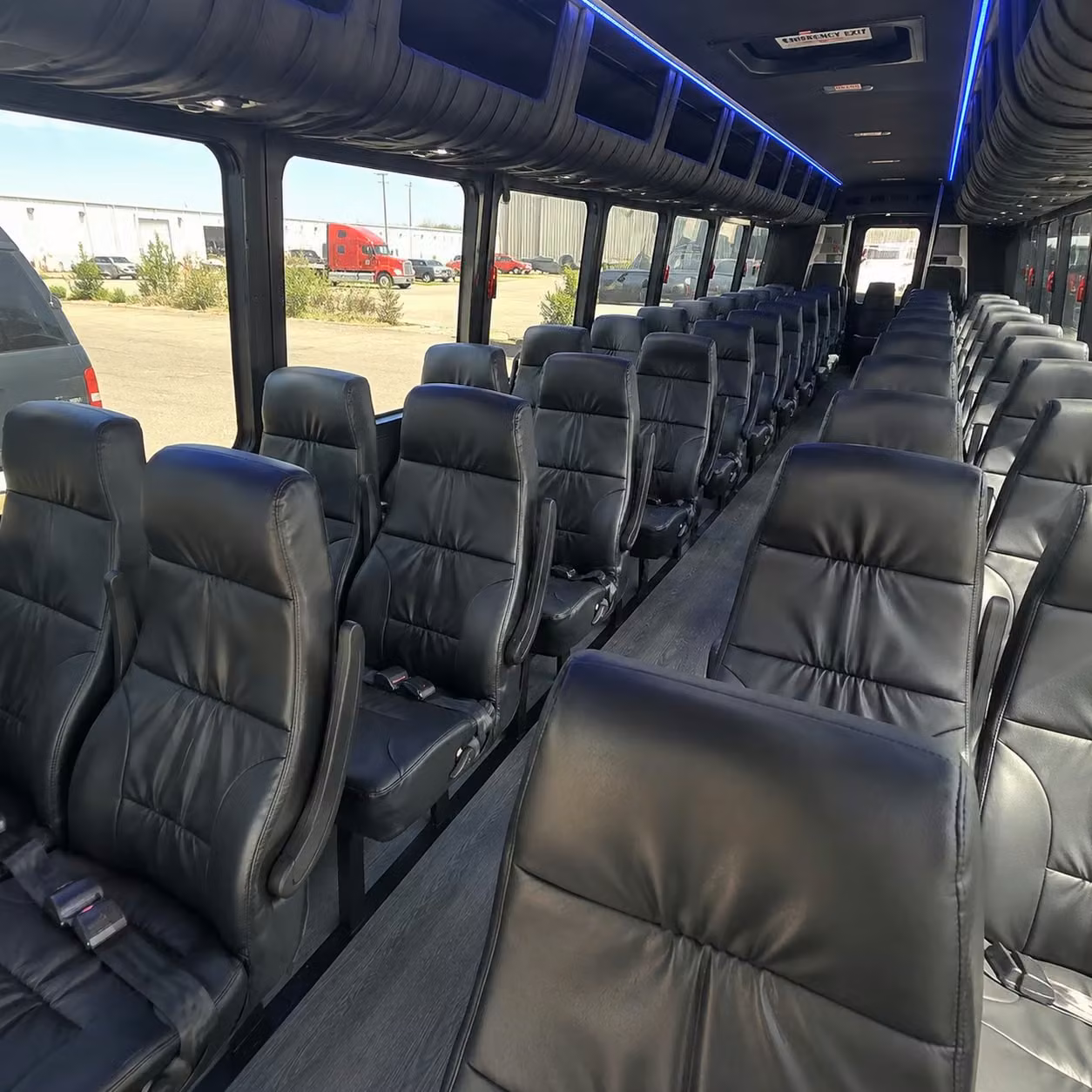 25 passenger minibus interior