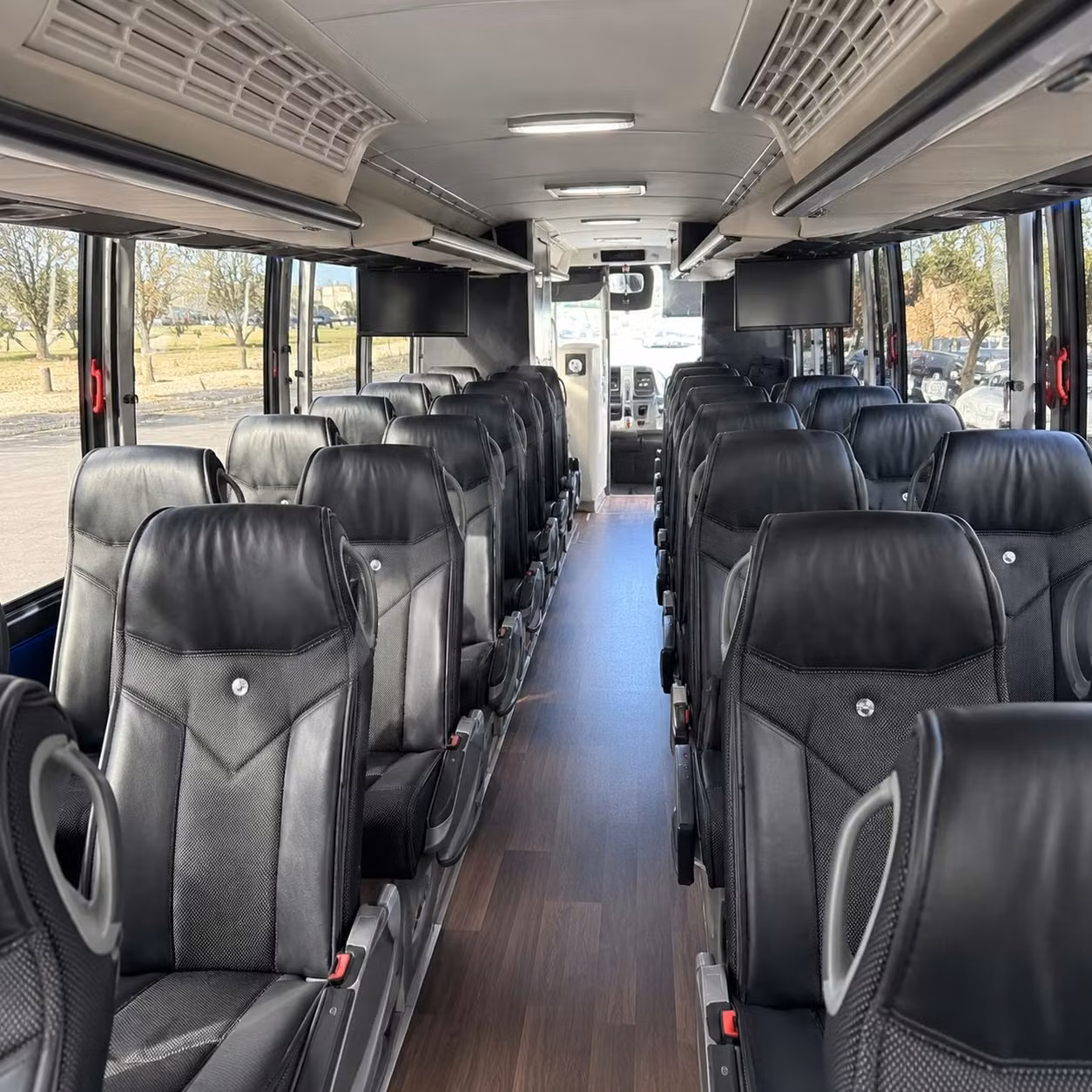 las cruces charter bus inside