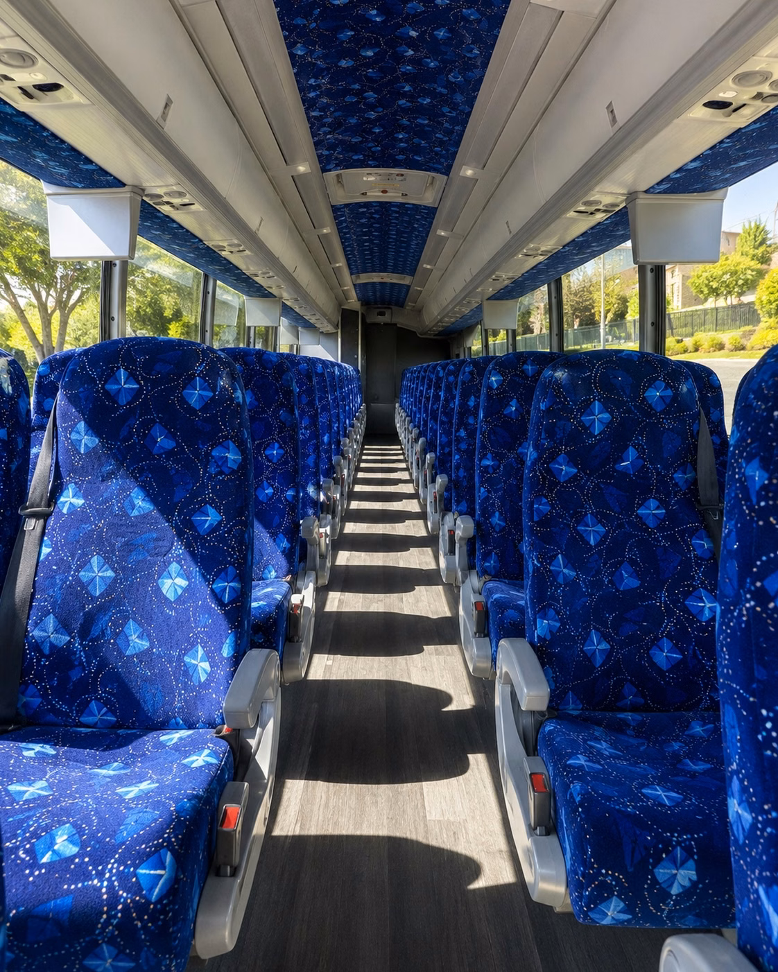 las cruces charter bus rental interior